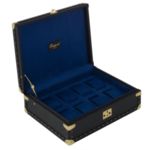 Кутия за часовници Rapport London Est. 1898 Navy Blue Classic Eight Watch Box 